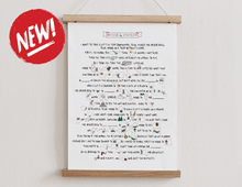 Load image into Gallery viewer, Tour The States Lyric Poster