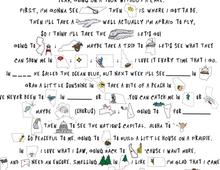 Load image into Gallery viewer, Tour The States Lyric Poster
