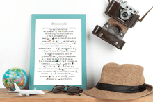 Load image into Gallery viewer, Tour The States Lyric Poster
