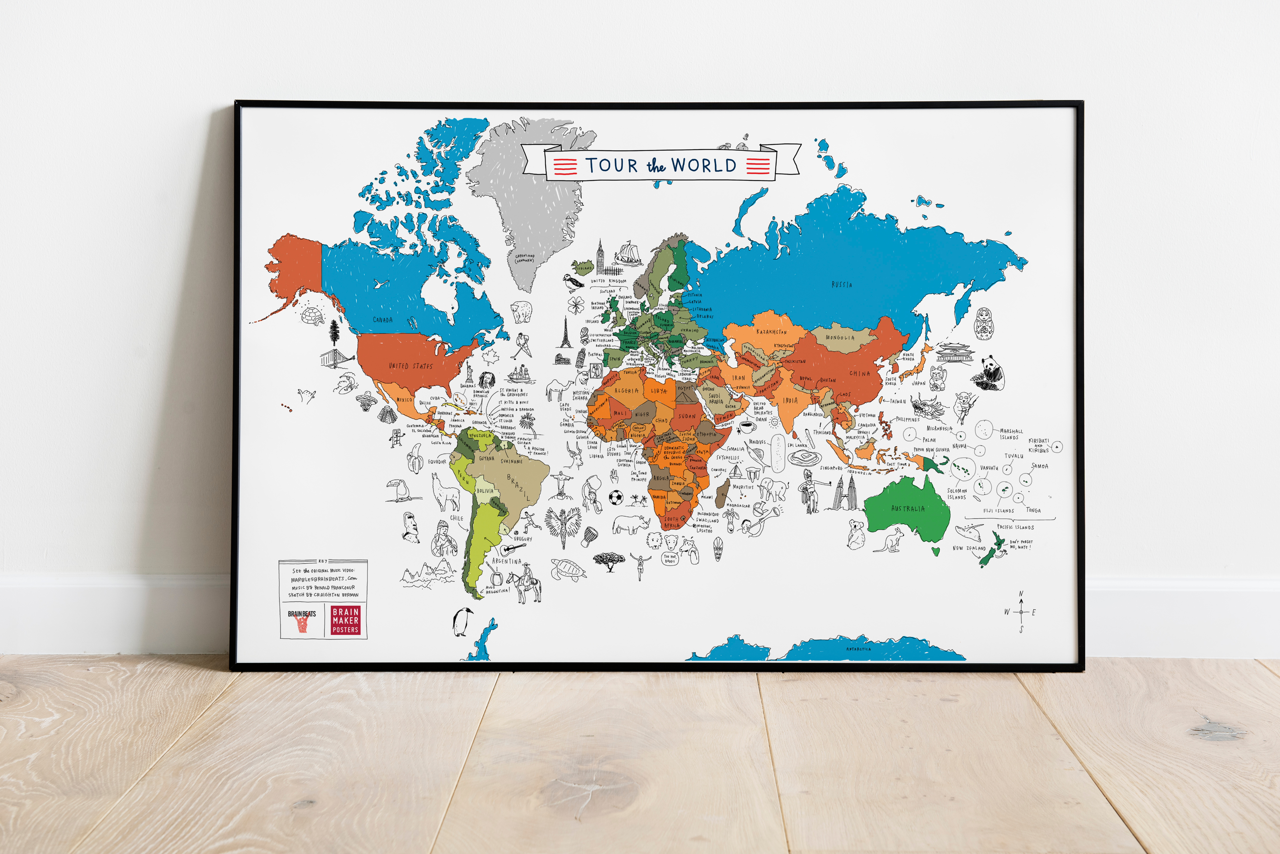 Brainmaker Posters Tour the World Poster
